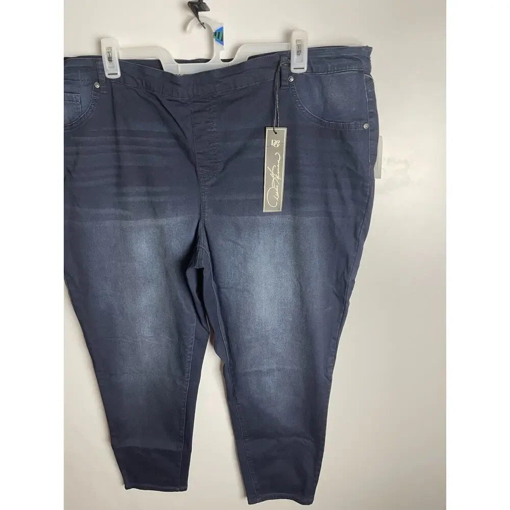 DG2 By‎ Diane Gilman Stretch Jeggings Petite Jean Pants Blue Denim Size 4XP